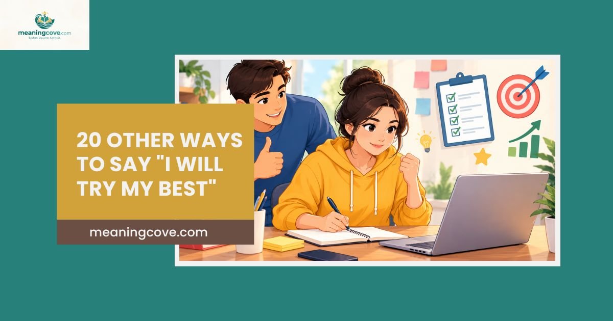 20 Other Ways to Say "I Will Try My Best"